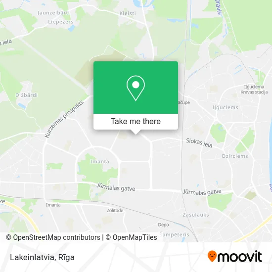 Lakeinlatvia map