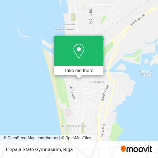Liepaja State Gymnasium map