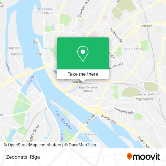 Zedonats map