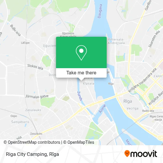 Riga City Camping map