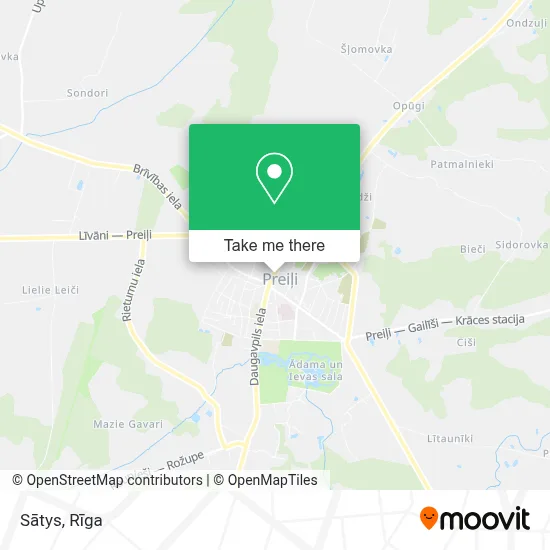 Sātys map