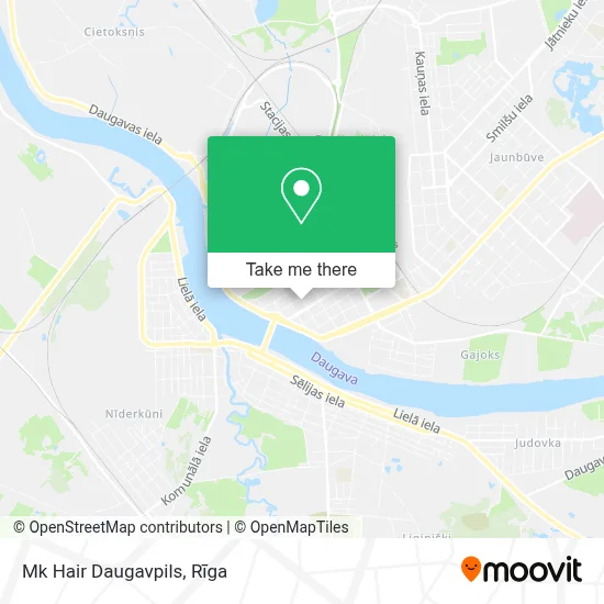 Mk Hair Daugavpils map