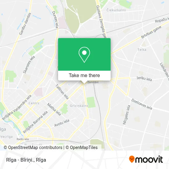 Rīga - Bīriņi. map