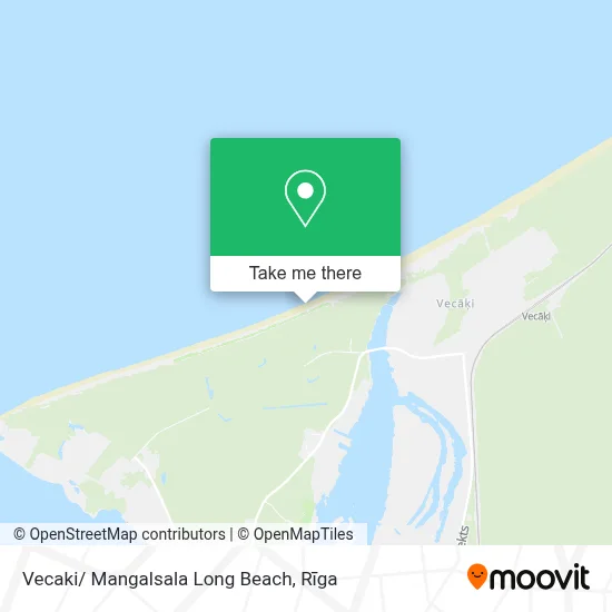 Vecaki/ Mangalsala Long Beach map