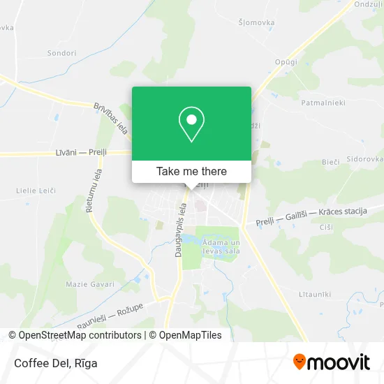 Coffee Del map