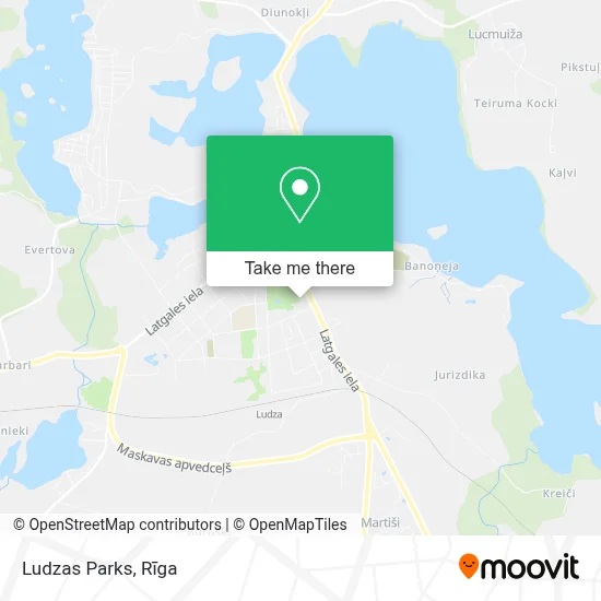 Ludzas Parks map