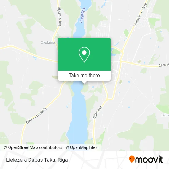 Lielezera Dabas Taka map