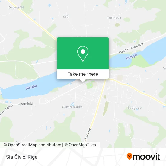 Sia Čivix map