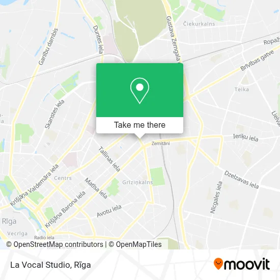 La Vocal Studio map
