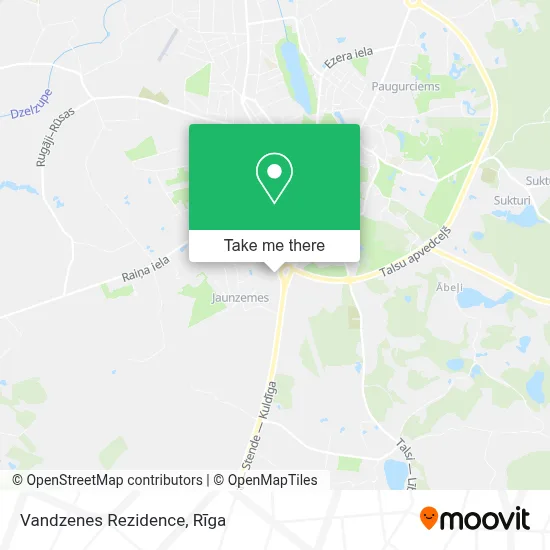 Vandzenes Rezidence map