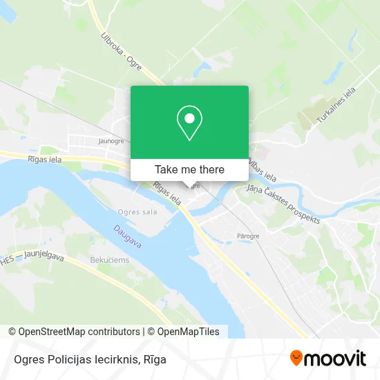 Ogres Policijas Iecirknis map
