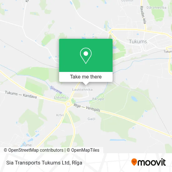 Sia Transports Tukums Ltd map