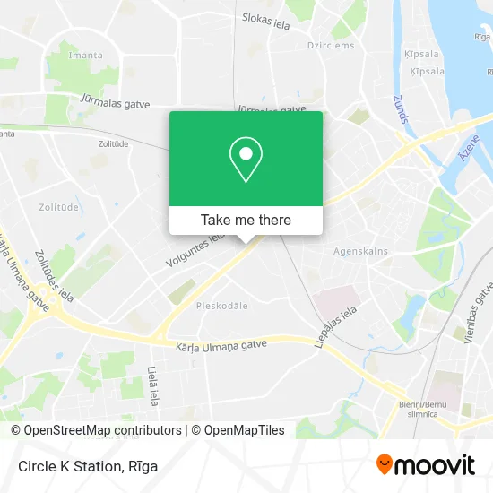 Circle K Station map