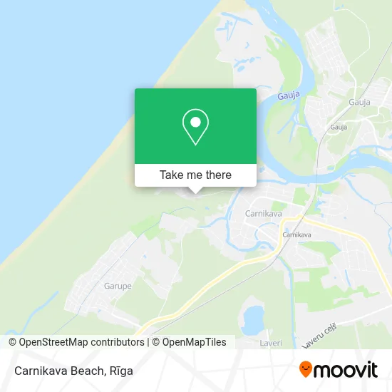 Carnikava Beach map