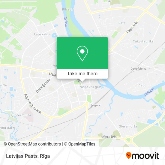 Latvijas Pasts map