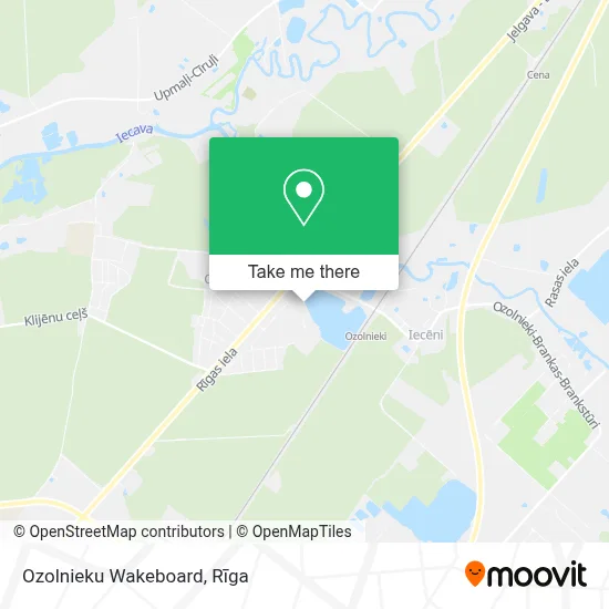 Ozolnieku Wakeboard map