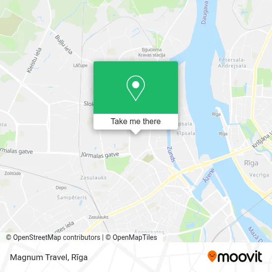 Magnum Travel map