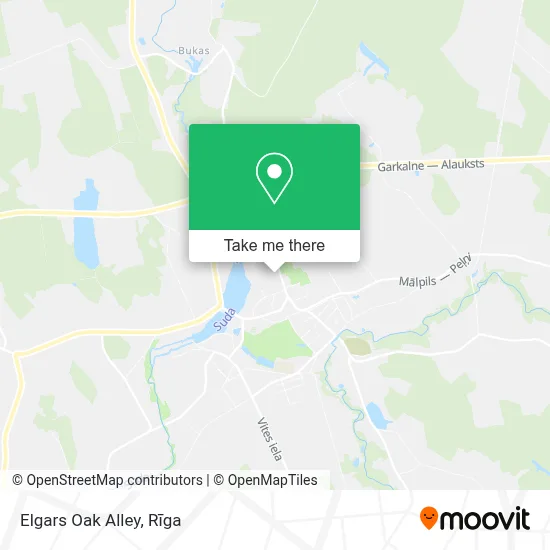 Elgars Oak Alley map