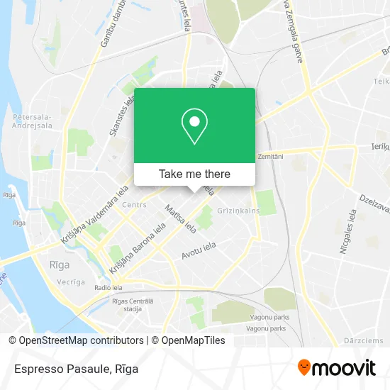 Espresso Pasaule map