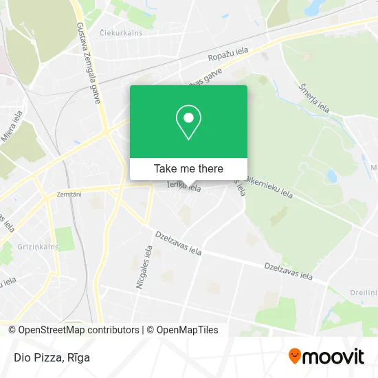 Dio Pizza map