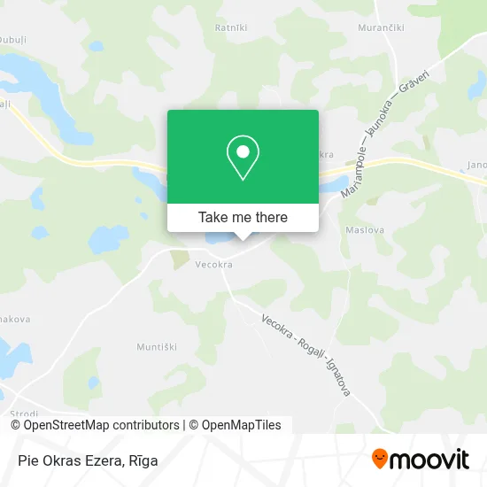 Pie Okras Ezera map