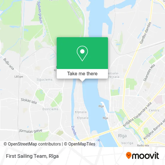 First Sailing Team map
