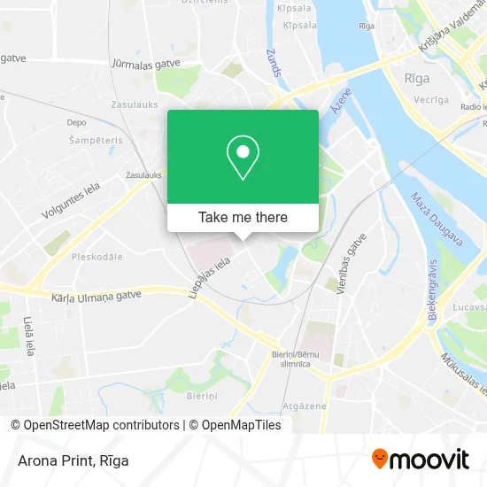 Arona Print map