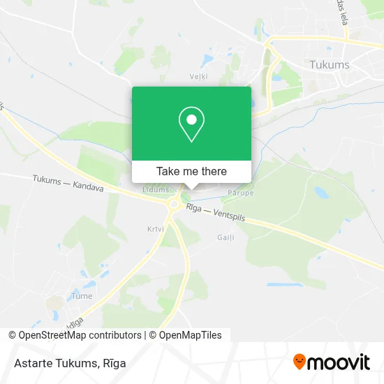 Astarte Tukums map
