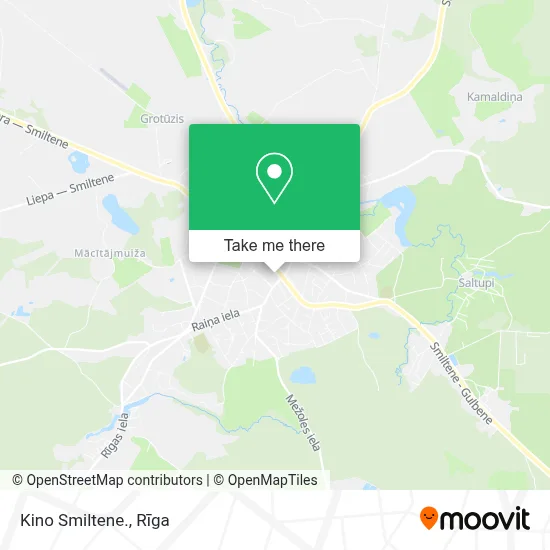 Kino Smiltene. map
