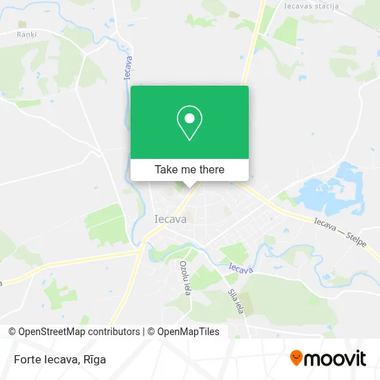 Forte Iecava map