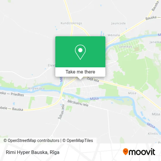 Rimi Hyper Bauska map