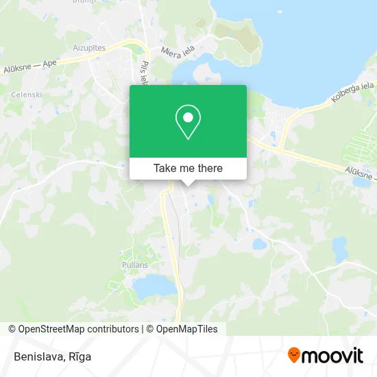 Benislava map