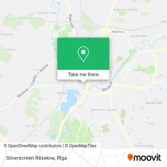 Silverscreen Rēzekne map