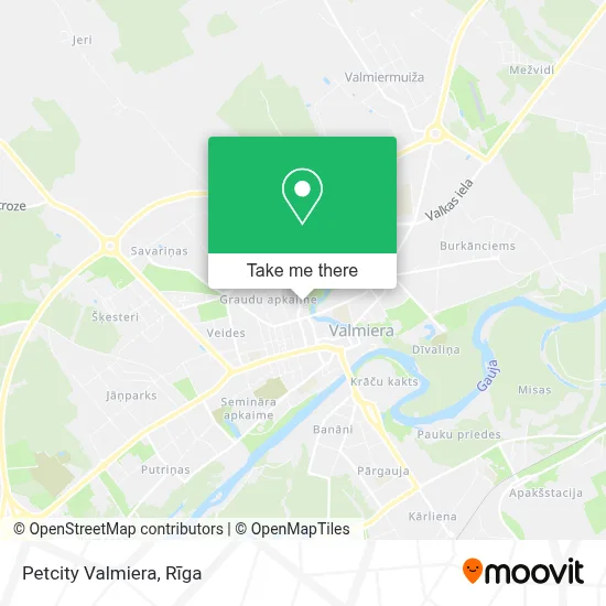 Petcity Valmiera map