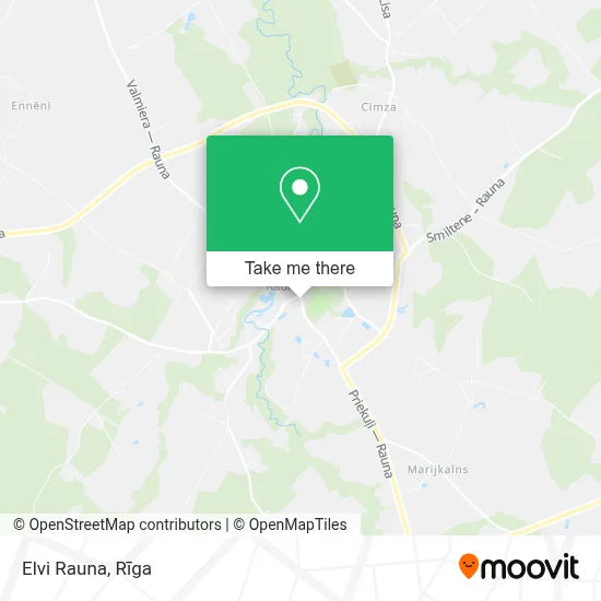 Elvi Rauna map