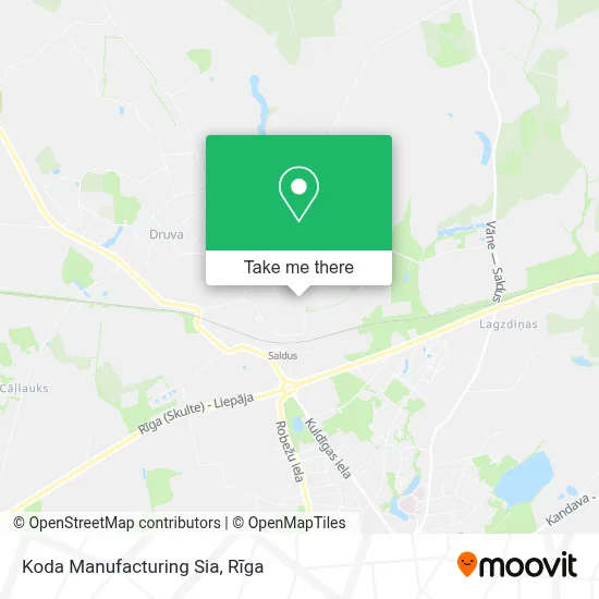 Koda Manufacturing Sia map