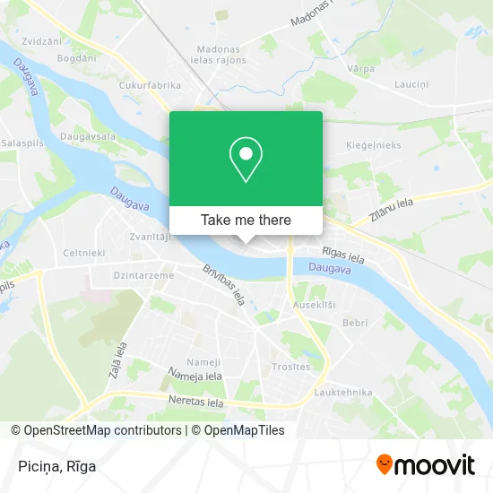 Piciņa map