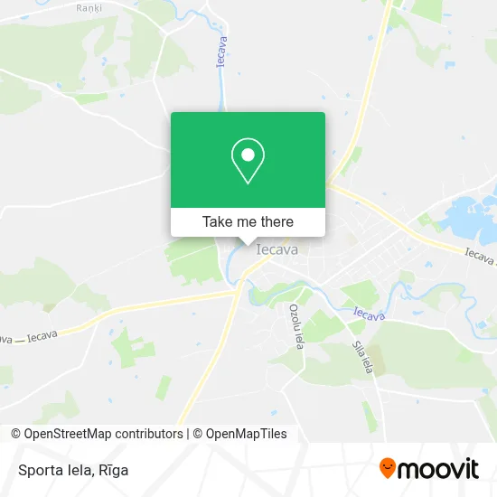 Sporta Iela map