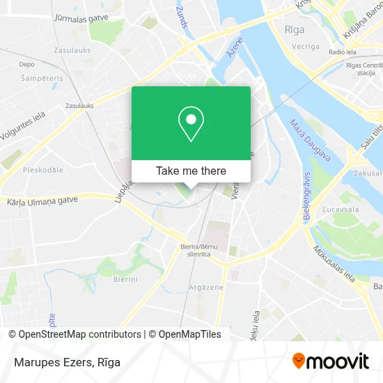 Marupes Ezers map