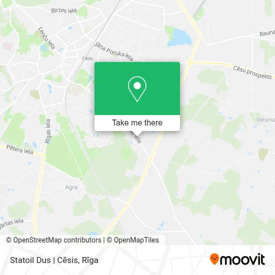 Statoil Dus | Cēsis map