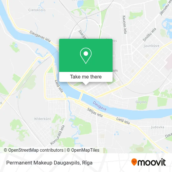 Permanent Makeup Daugavpils map