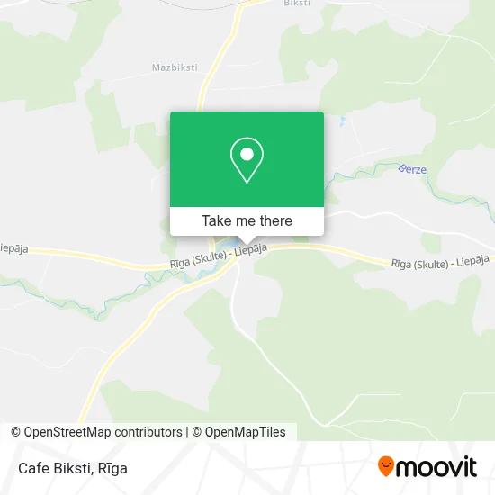 Cafe Biksti map