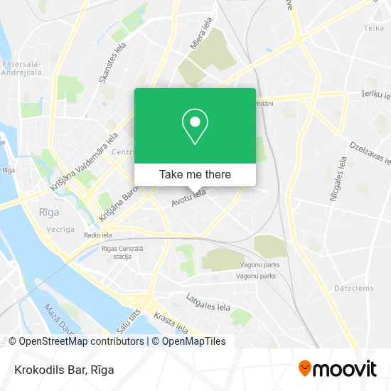 Krokodils Bar map
