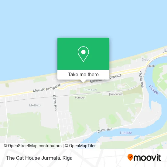 The Cat House Jurmala map