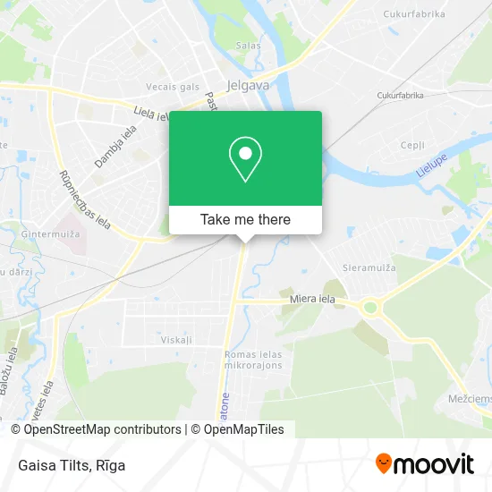 Gaisa Tilts map