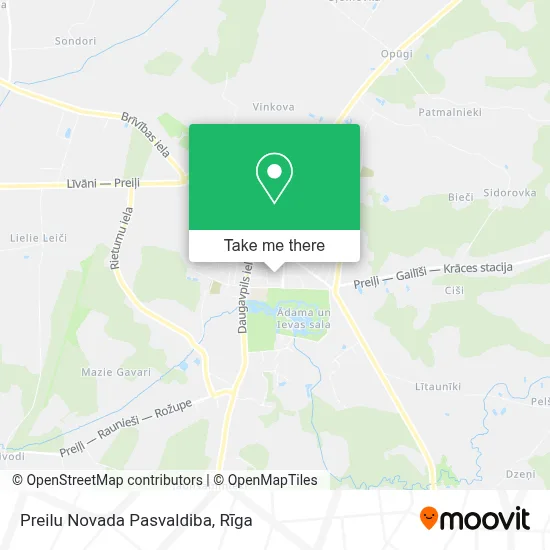 Preilu Novada Pasvaldiba map