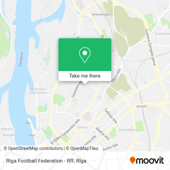 Riga Football Federation - Rff map