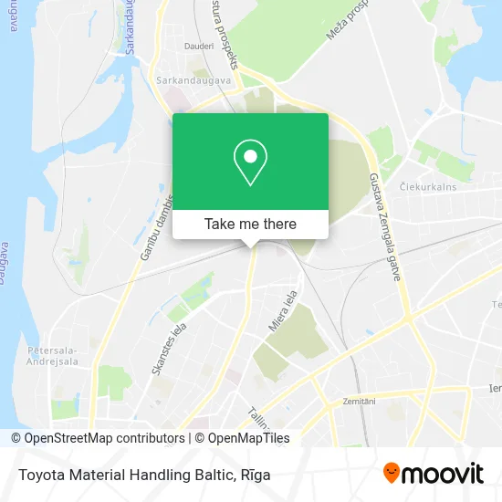 Toyota Material Handling Baltic map