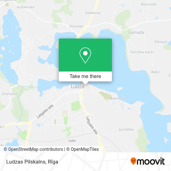 Ludzas Pilskalns map