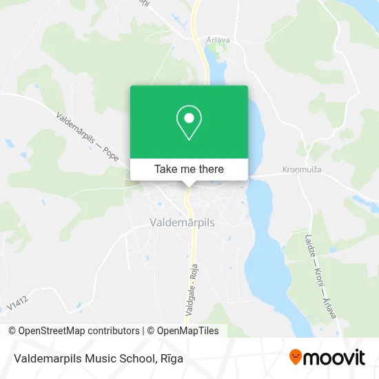 Valdemarpils Music School map